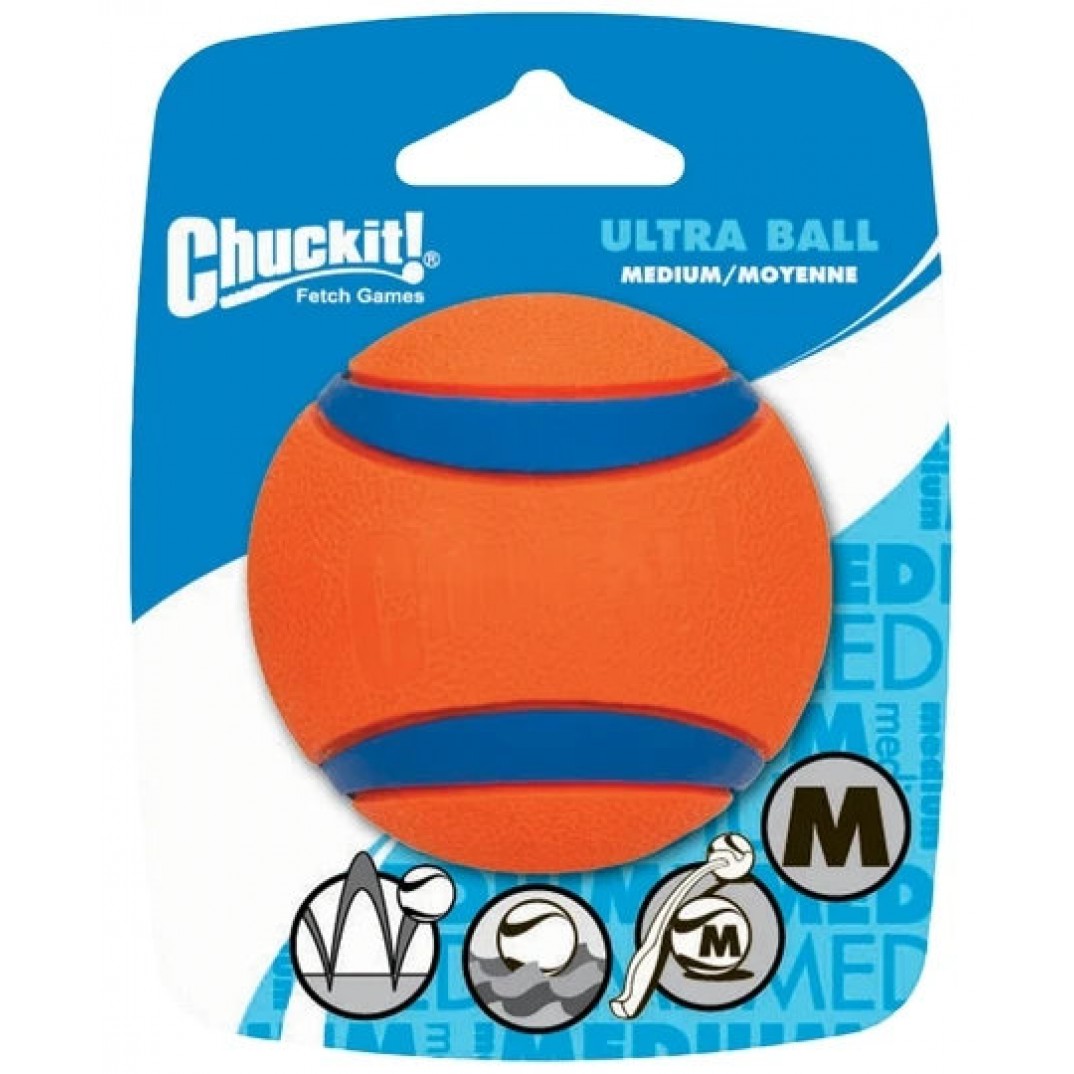 Chuckit UltraBall M Medium ø 6 cm ( tennisbal )