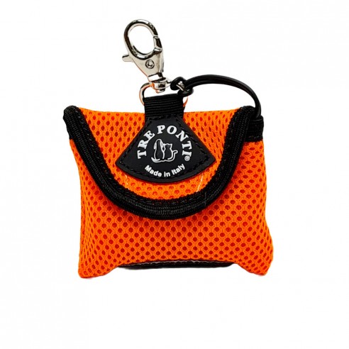 Tre Ponti poepzakjes houder mesh - neon oranje Tre Ponti poepzakjes houder mesh - neon oranje