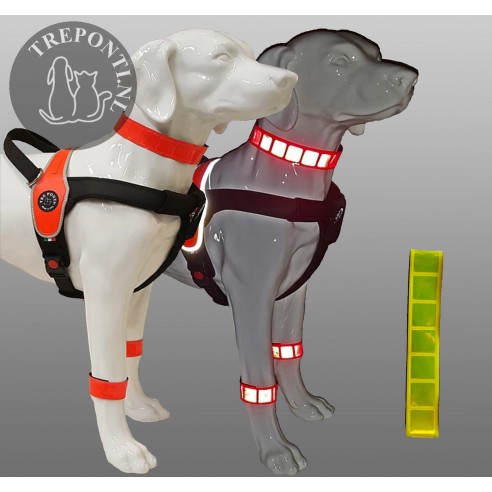 Tre ponti high visibility reflective banden set - geel