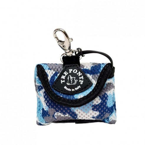 Tre Ponti poepzakjes houder mesh -  camou blauw