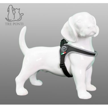 Tre Ponti Fibbia verstelbaar reflective - zwart